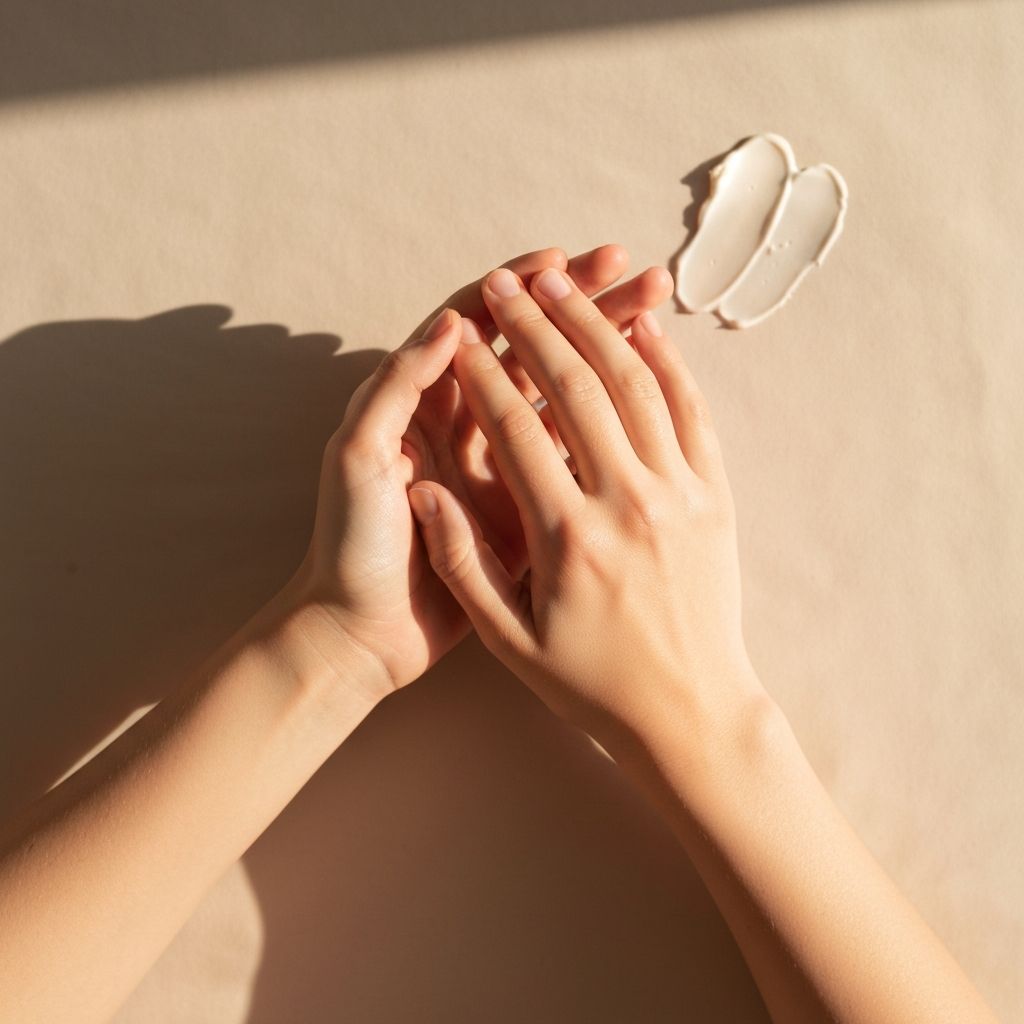 Neutral body care context imagery